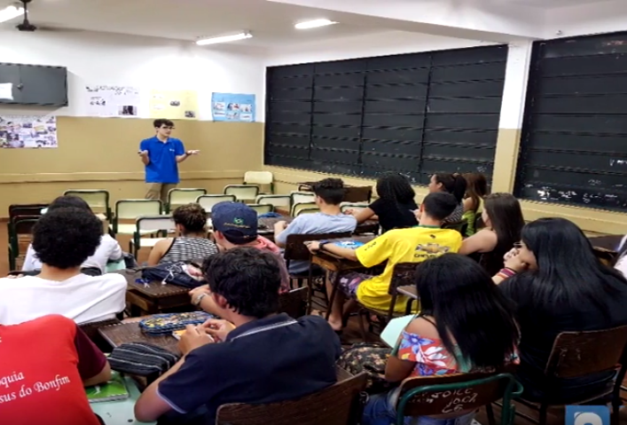 Classroom at the University of Sao Paulo full of students