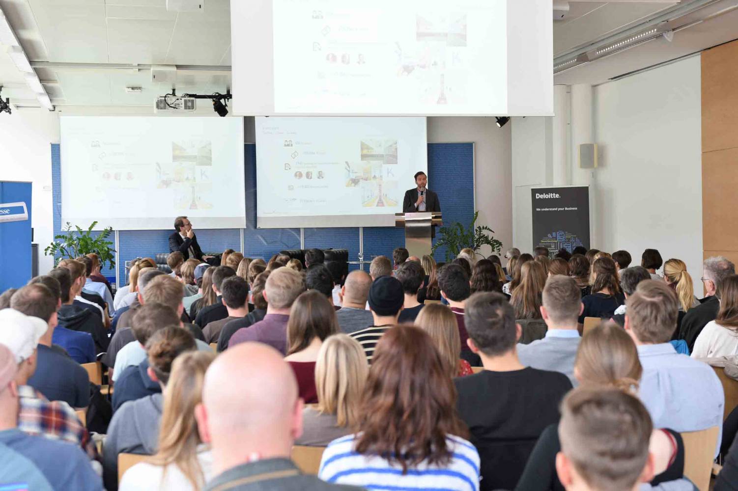 Fabian Kienbaum during his speech.