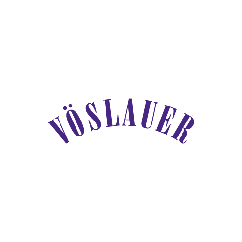 Vöslauer Logo in lila.