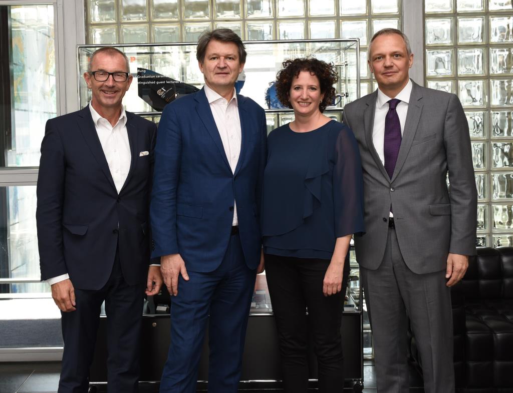 Andreas Altmann, Helmut Brandstätter, Bettina Stichauner und Sigfried Walch © MCI