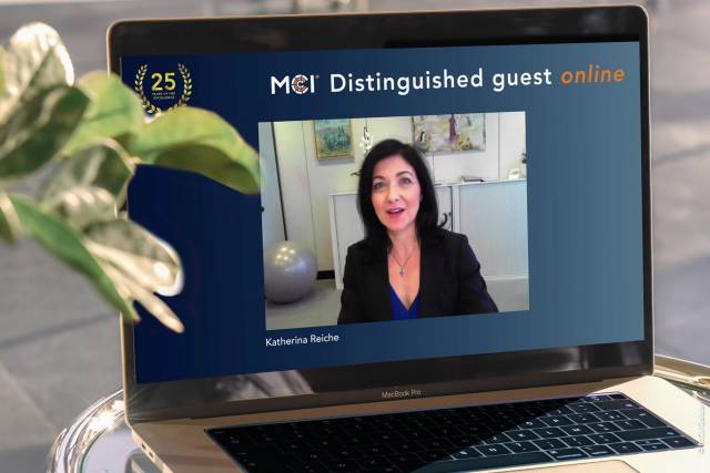 MCI Livetalk with Katherina Reiche on future strategies for the energy transition.