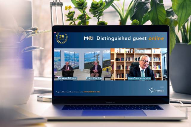 MCI Livetalk with Jean-Claude Juncker about the future of Europe.