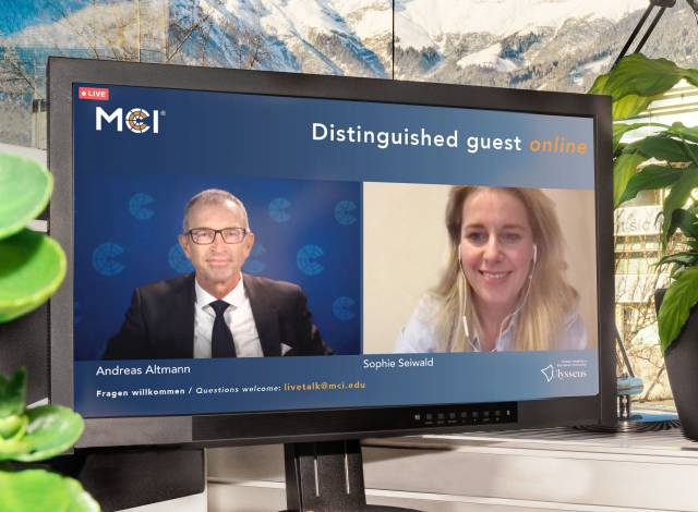 MCI Livetalk with Sophie Seiwald about the new digital organization.