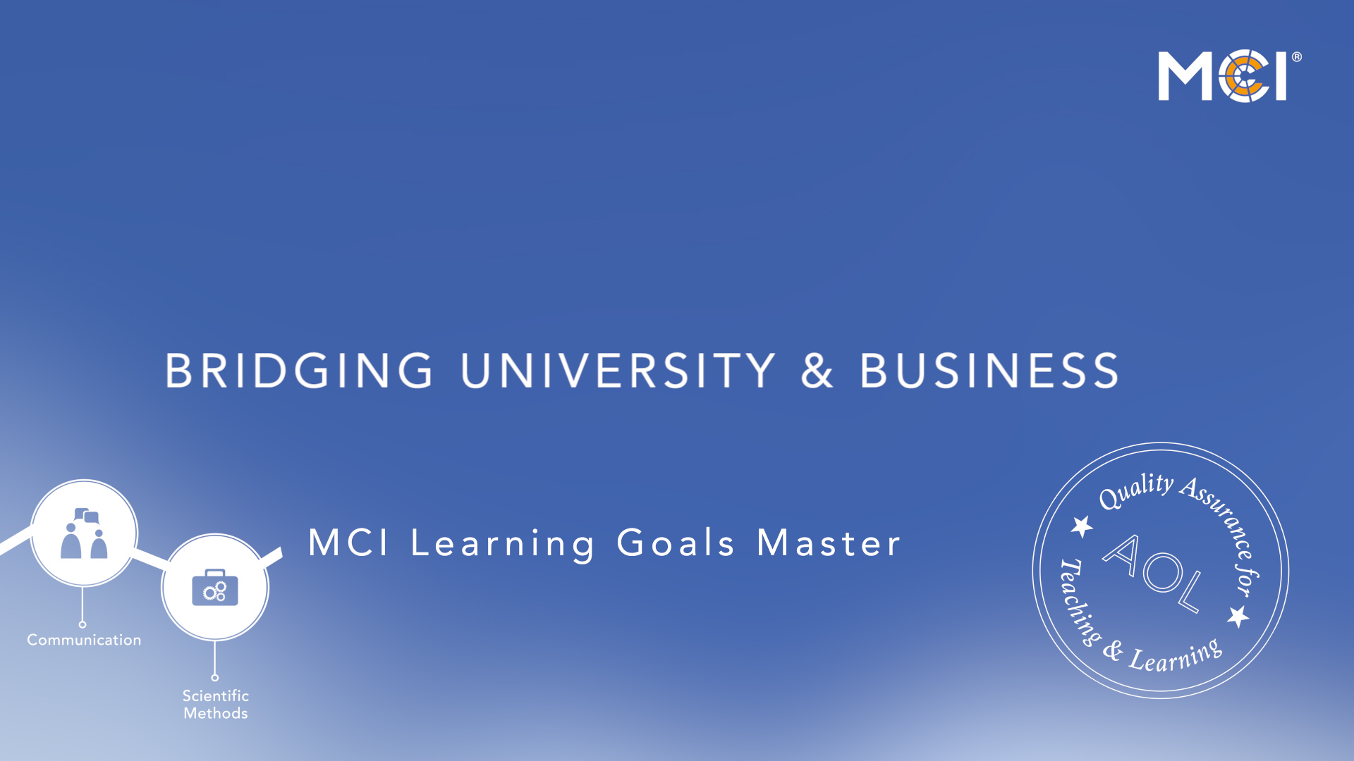 MCI Learning Goals Master