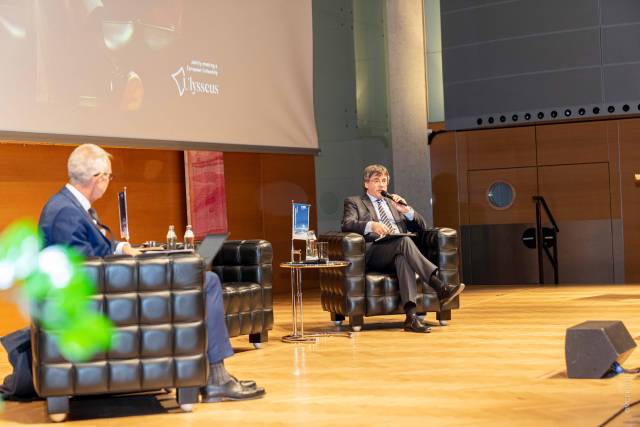 <p>Distinguished Guest Carles Puigdemont, Präsident der Autonomen Provinz Katalonien ©MCI / Janine Kiechl</p>