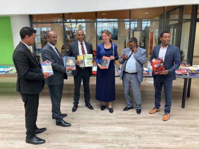 <p>Impressions of the book donation to Abrehot Library Photo © Austrian Embassy</p>