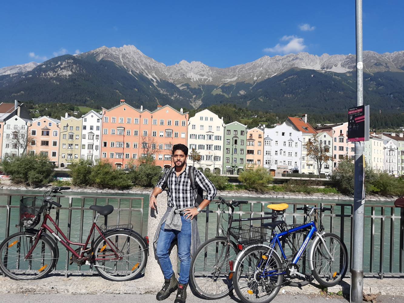 <p>Bhargav Pawar enjoying studying in Innsbruck. <em>Photo: Bhargav Pawar</em></p><p><em> </em></p>