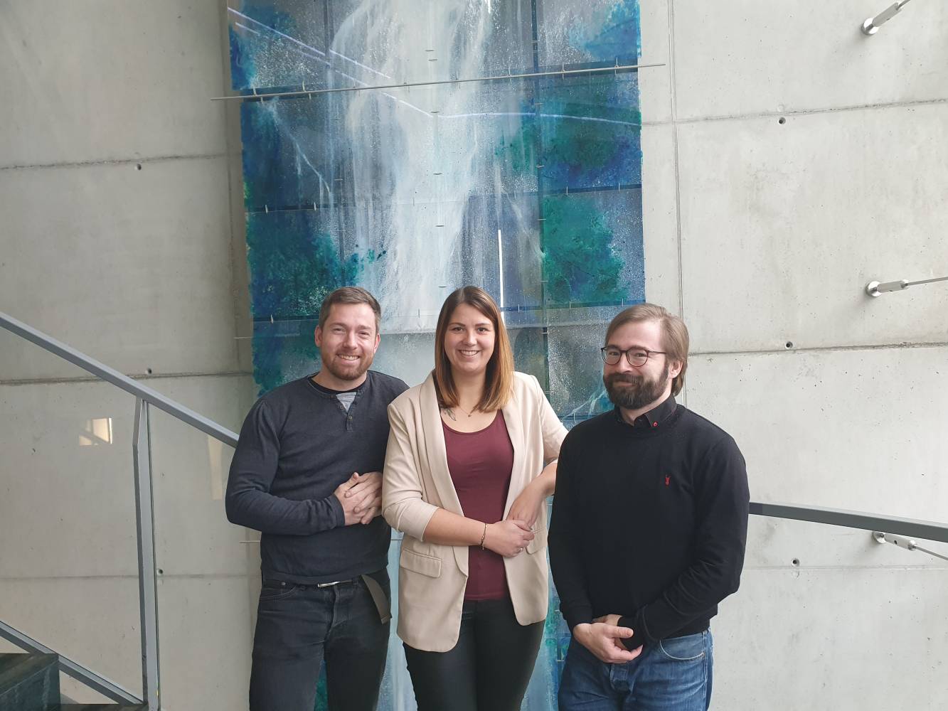 <p><em>The research team: Moritz Mosenhauer, Sandra Grässle and Martin Dinter. Photo: MCI/Reinstadler</em></p>