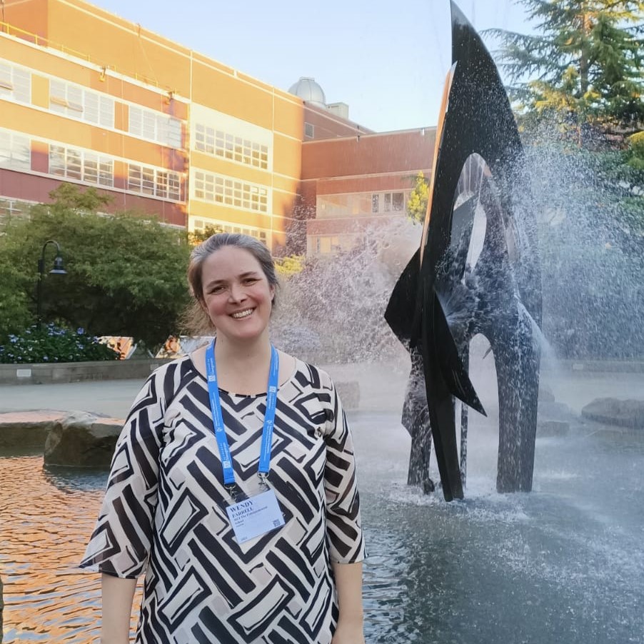 <p><em>Prof. Wendy Farrell, PhD at the AOM 2022 conference building in Seattle. Photo: MCI/Bogodistov</em></p>