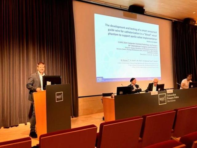 <p>Manuel Berger at the Computer Assisted Radiology and Surgery Conferenz in Barcelona © MCI/Manuel Berger</p>