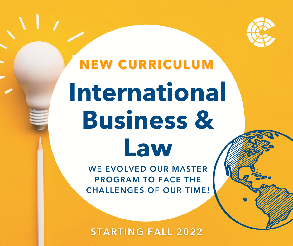 Visualizing our new Master Program International Business & Law