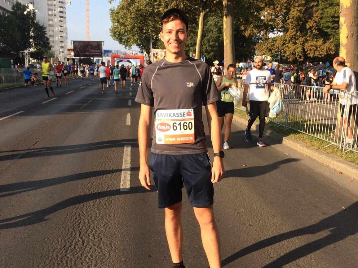 <p><em>Kevin Erhart at the Vienna City Marathon. Photo: Kevin Erhart</em></p>