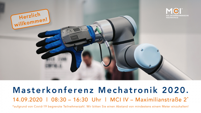 Masterkonferenz MECHATRONIK am 14. September 2020