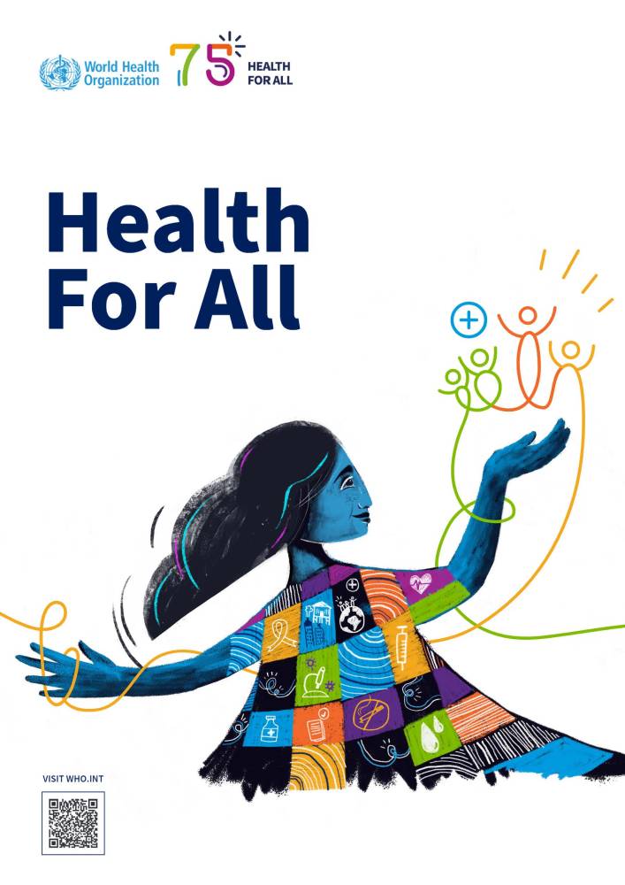 <p>Health for all - WHO's 75th anniversary year. ©WHO</p>