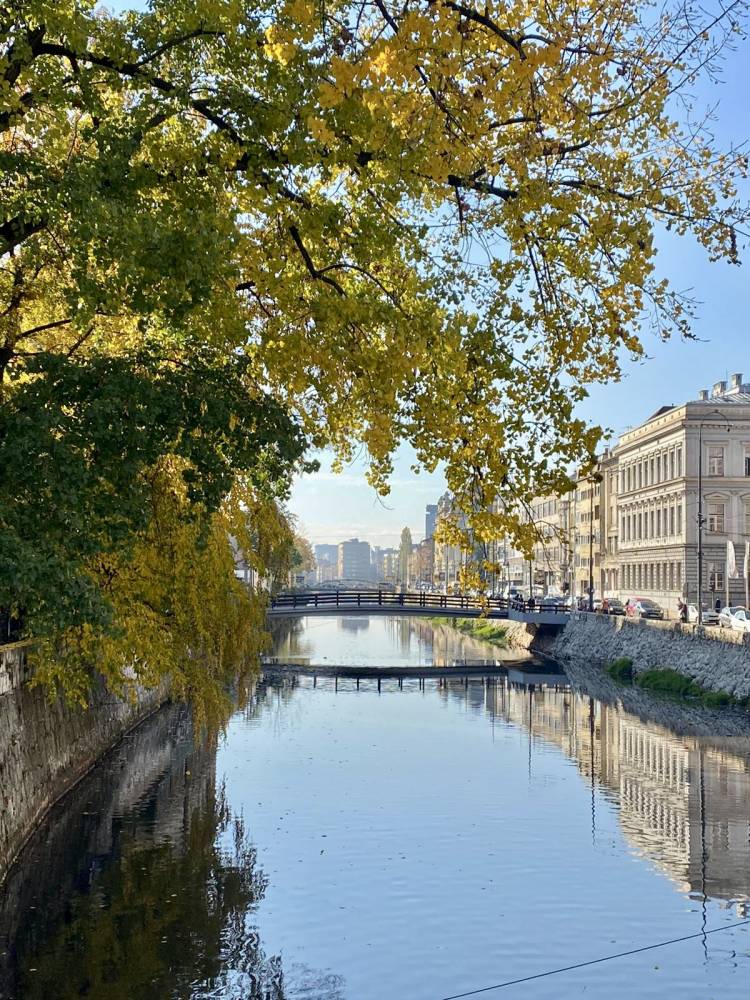 <p>River Miljacka, which flows across Sarajevo. ©Ana Desnica</p>