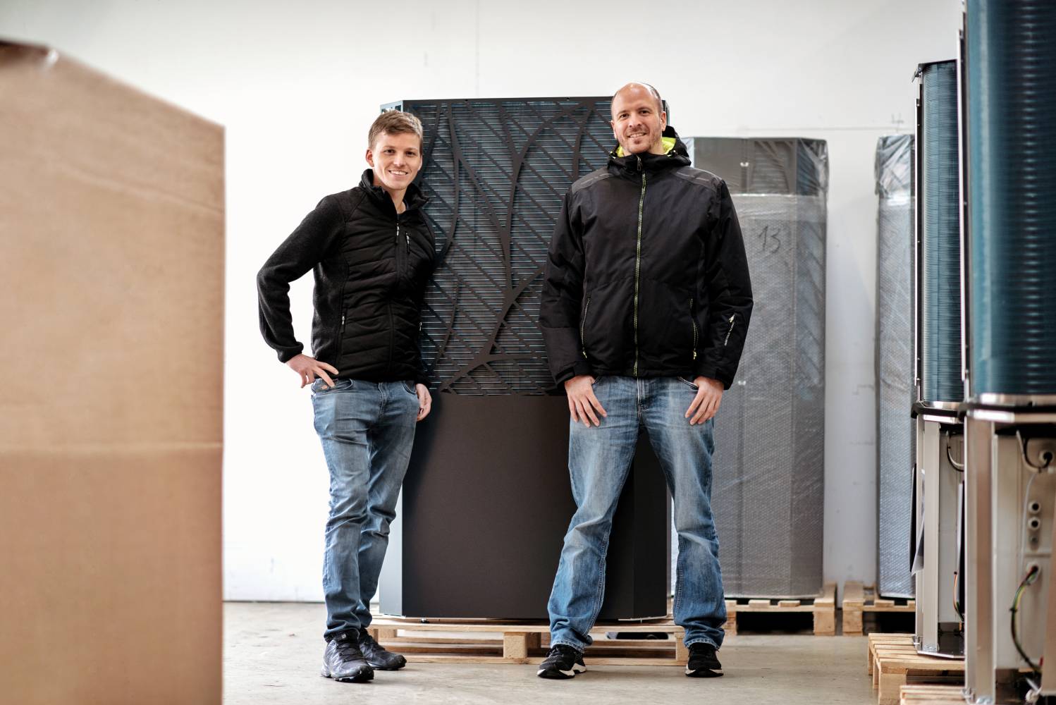 <p>Florian Entleitner und Florian Fuchs sind Gründer des Unternehmens LAMBDA Wärmepumpen GmbH. ©Entleitner/Fuchs</p>