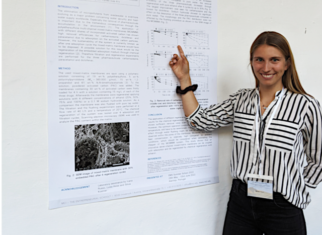 <p>Jana Marx received a Registration Fee Award and was allowed to present the current state of her research. Photo: Marx.</p>