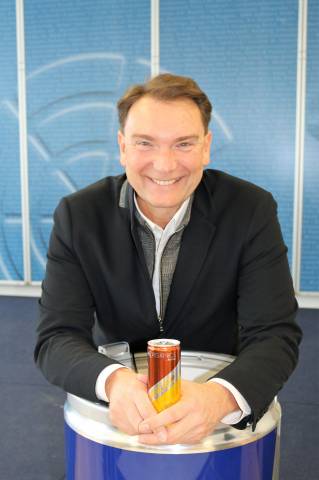 <p>MCiT Studiengangsleiter FH-Prof. Dr. Peter J. Mirski beim Red Bull Kick-Off</p>