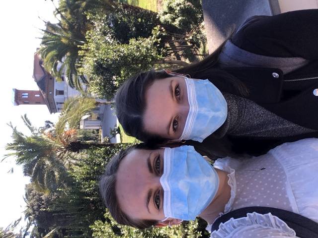 <p><em><em>MCI Tourism students Anna and Johanna in front of the LUISS Business School in Rome (c)Pircher<br /></em></em></p>