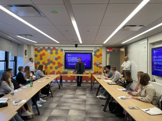 <p>Die Masterstudierenden an der renommierten New York University. Foto: StefanieHaselwanter</p>