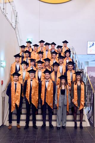 <p><em>Our Bachelor students at the graduation in December 2022. ©MCI/Maislinger</em></p>