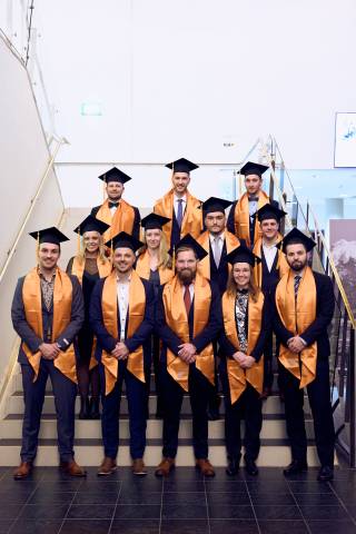 <p><em>Our part time Bachelor students at the graduation in December 2022. </em><em>©MCI/Maislinger</em></p>