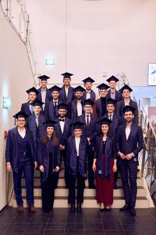 <p><em>Our Master students at the graduation in December 2022.</em><em> ©MCI/Maislinger</em></p>