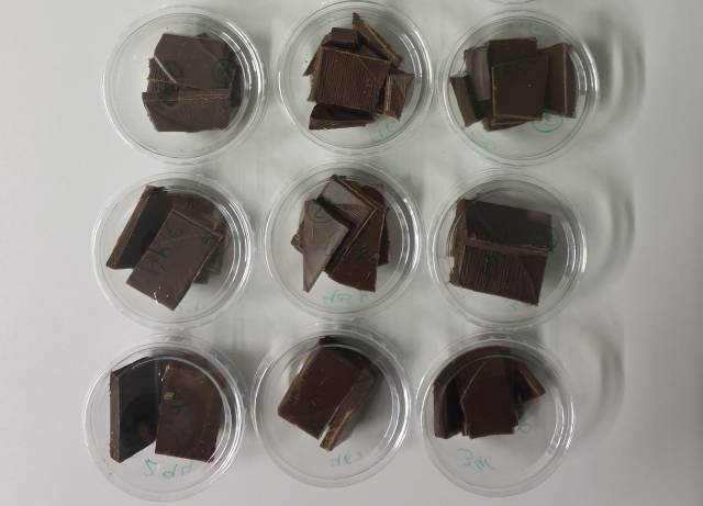 <p>Lastly, students had to complete a “sweet” task: The sensory description of three different chocolate samples. Students described the taste, smell, texture and colour of the samples and evaluated the intensity of each attribute on a numeric rating scale. <span style=