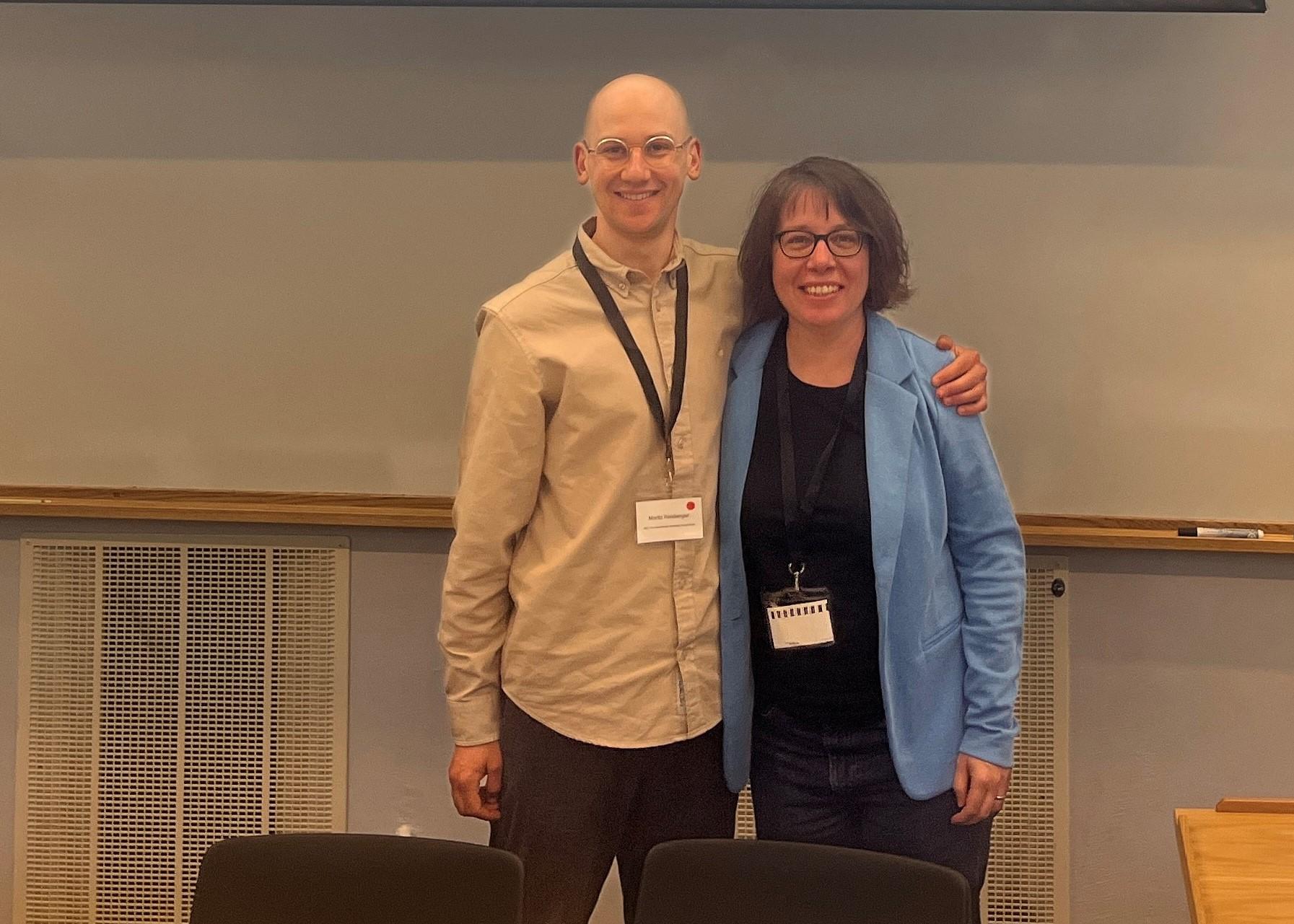 <p>Eindrücke der “2024 International Conference on Social Work Research, Education, and Practice” in Göteborg | Moritz Reisberger mit Denise Lehmann Foto © MCI/Reisberger</p>