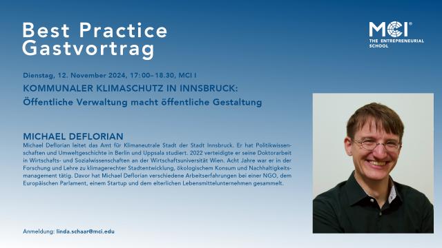 Best Practice - Gastvortrag Michael Deflorian