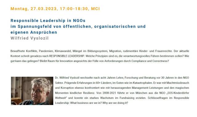 Best Practice Vortrag - Wilfried Vyslozil