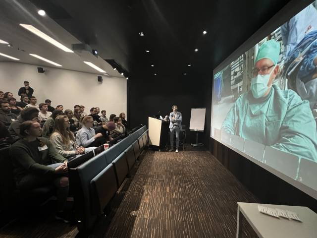 Master's students experience live broadcast of cochlear implant surgery