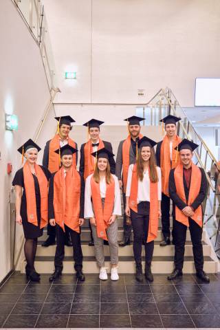 <p>Graduates of the Bachelor's program 